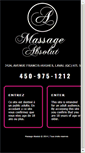 Mobile Screenshot of massageabsolut.com