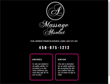 Tablet Screenshot of massageabsolut.com